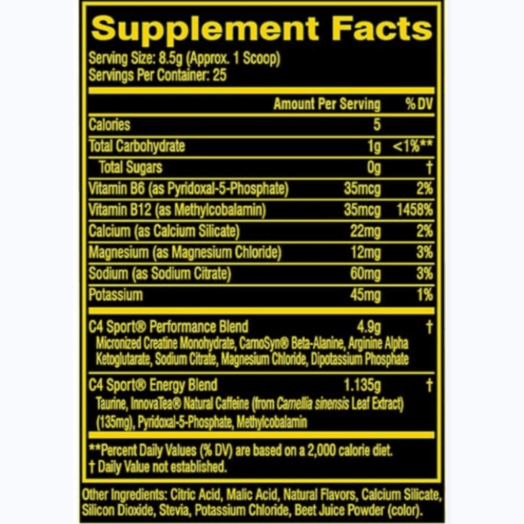 C4 Pre-Workout Sport