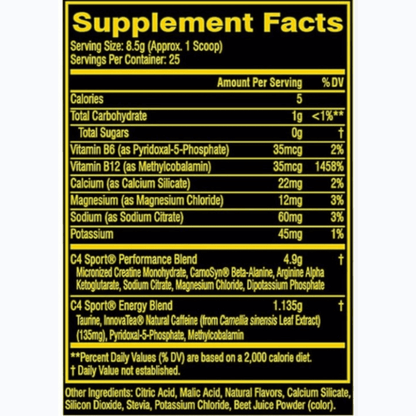 C4 Pre-Workout Sport